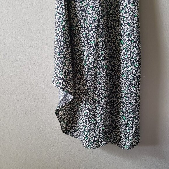 Women's Crepe Short Flutter Sleeve Midi Dress A New Day Green Floral Size Small - Picture 10 of 16